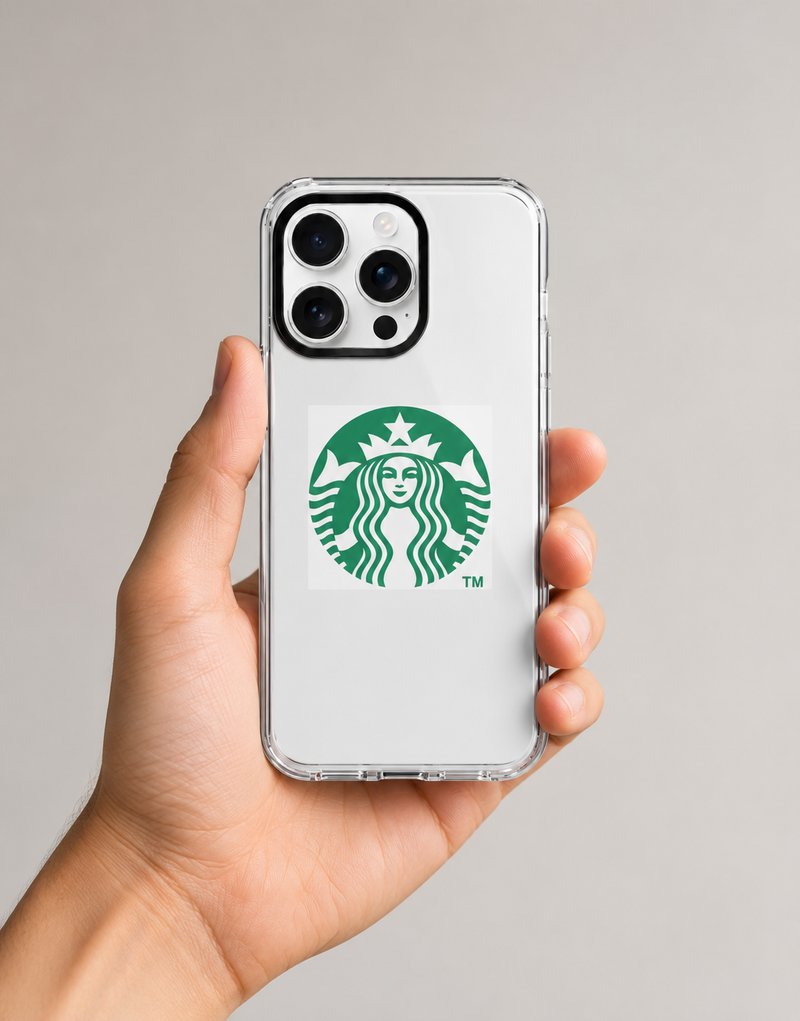 Iphone Starbucks Hard Clear Case