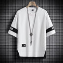 2026 Summer Hip Hop Loose Tshirts Mens Streetwear T-Shirts Casual Classic Short Sleeves Black White Tshirt Tees Oversize 5Xl